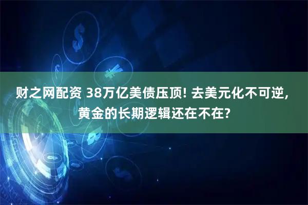 财之网配资 38万亿美债压顶! 去美元化不可逆, 黄金的长期逻辑还在不在?