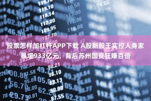 股票怎样加杠杆APP下载 A股新股王实控人身家暴增933亿元，背后苏州国资狂赚百倍